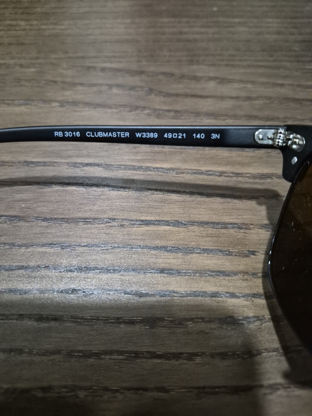 Ray-Ban Clubmaster Sunglasses in Black with Brown Lenses - Picture 6 of 7